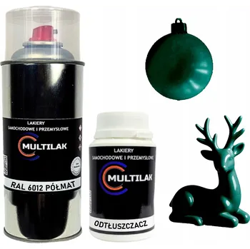 Barva ve spreji Lak ve spreji na figurky, skleněné a keramické ozdoby RAL 6012 POLOMAT