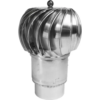 Komín Kominová hlavice ventilační, kulatá, ocel, kyselinovzdorná, 110 cm