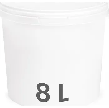 Dóza na potraviny Kbelík s víkem 8 L plastový GARRONDA Atest, bílý