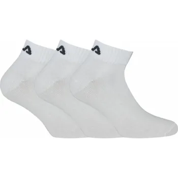 Pánská móda Ponožky FILA Quarter 3-pack White 35-38