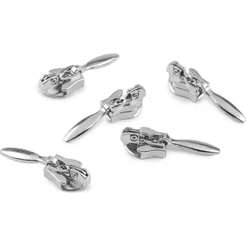 Zip Jezdec ke spirálovým skrytým zipům No 3 nikl 20 ks