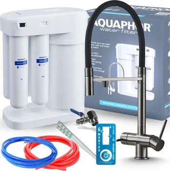 vodní filtr SADA PRO ÚPRAVU PITNÉ VODY FILTR REVERZNÍ OSMÓZY AQUAPHOR MORION 101S RO + BATERIE