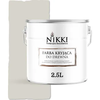 barva a nátěr na dřevo BARVA NA DŘEVO KRYCÍ NA DVEŘE RENOVACE BÍLÁ ŠEDÁ RAL9002 POLOMAT 2,5L UV