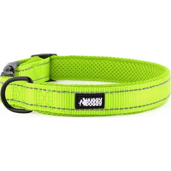 Obojek pro psa Materiálový obojek pro psa s odrazkou HUGGY DOGGY, velikost S