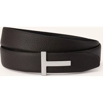 Opasek Tom Ford Pánský Kožený Opasek V Oboustranném Provedení, tmavě...