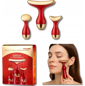 Masážní přístroj Masážní Přístroj Do Twarzy 3w1 Masaż Twarz Szyi Oczu Relaxace Zpevnění jako Dárek