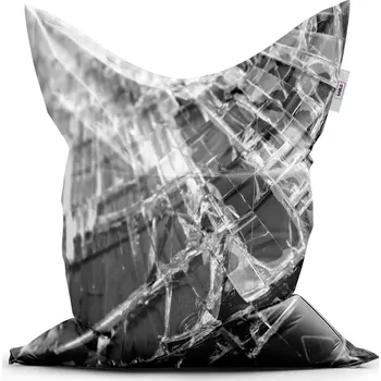 Sedací pytel Sablio Sedací vak Classic Rozbité sklo - 150x100 cm