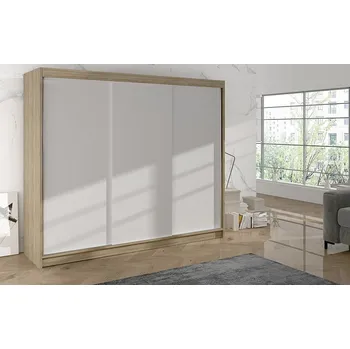 Šatní skříň Falco Skříň Debora II 200 - dub sonoma/bílá