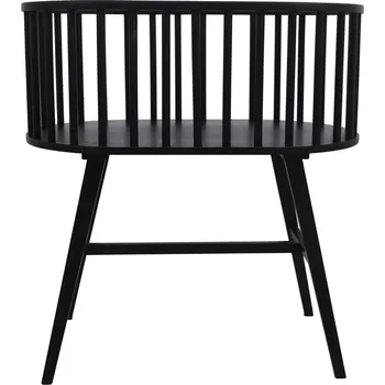 Kočárek Černá postýlka Reggio 83 x 88 x 52 masiv buk, MDF