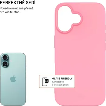 Telefonní příslušenství TPU gelový kryt FIXED ReStory pro Apple iPhone 16, růžový