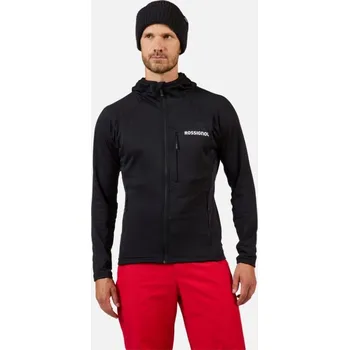 Pánská mikina Rossignol BLACKSIDE MIX FZH FLEECE-BLACK-mikina - 0XL