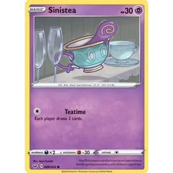 Sběratelská karetní hra Sinistea 089/202 - Sword & Shield Typ karty: Non-Holo