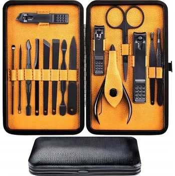 PROFESIONÁLNÍ SADA MANIKÚRA 16 KUSŮ NÁSTROJŮ PRO PÉČI O NEHTY 15v1