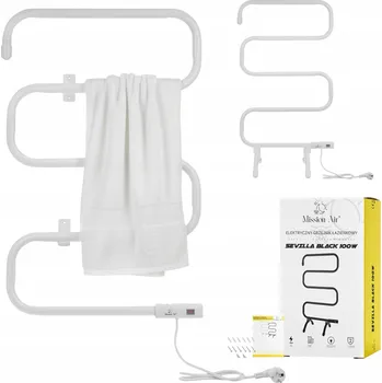 Radiátor Elektrický koupelnový radiátor STOJACÍ ZÁVĚSNÝ SUŠÁK RUČNÍKŮ 100W