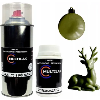 Barva ve spreji Lak ve spreji na figurky, skleněné a keramické ozdoby RAL 7013 POLOMAT