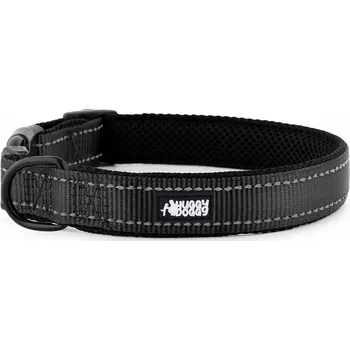 Obojek pro psa Materiálový obojek pro psa s odrazkou HUGGY DOGGY, velikost S