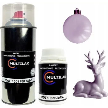 Barva ve spreji Lak ve spreji na figurky, skleněné a keramické ozdoby RAL 4009 POLOMAT