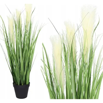 umělá květina UMĚLÁ PAMPASOVÁ TRÁVA V KVĚTINÁČI DEKORATIVNÍ