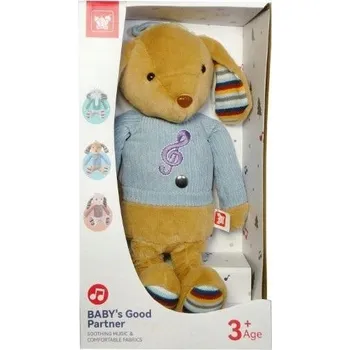 plyšák Plyšový králíček se světlem a hudbou pro miminko Q9926