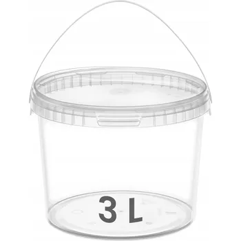 kbelík Kbelík s víkem 50x 3 L plastový kbelík GARRONDA Atest pro styk s potravinami
