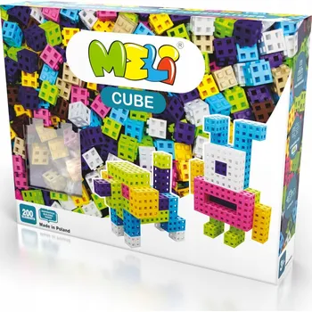 ostatní stavebnice Sada 200 dílů Meli Cube Pink