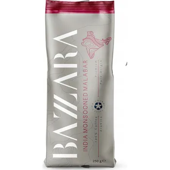 Káva Káva zrnková Arabica Bazzara ESPRESSO INDIA MONSOONED MALABAR 250 g