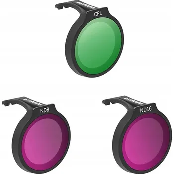 Dron Sunnylife Sada tří efektových filtrů CPL ND8 ND16 pro dron DJI Neo
