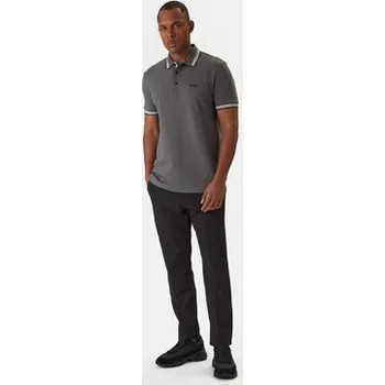 Pánská košile BOSS Polokošile Paddy 50469055 Šedá Regular Fit 3XL