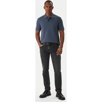 Pánské oblečení BOSS Polokošile Pallas 50553564 Modrá Regular Fit 3XL