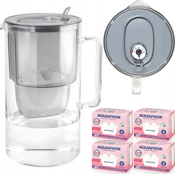 Filtrace vody Filtrační konvice Aquaphor Glass 2,5 l stříbrná/šedá