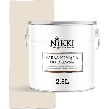 barva a nátěr na dřevo BARVA NA DŘEVO KRYCÍ NA DVEŘE RENOVACE KRÉMOVÁ RAL9001 LESK 2,5L