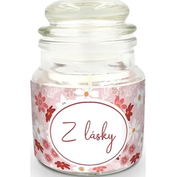 Svíčka Mini svíčka s potiskem Z lásky