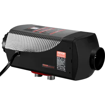 Průmyslové topidlo Vevor Dieselový ohřívač vzduchu 12V 8KW s lcd panelem a dálkovým ovladačem