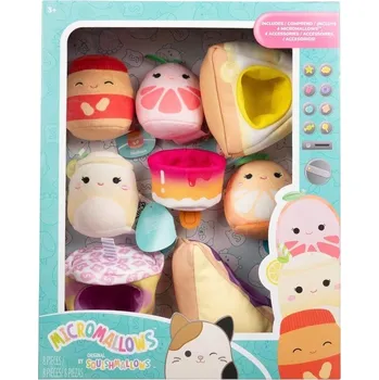 plyšák SQUISHMALLOWS MICROMALLOWS 4PACK DELUXE PLYŠÁCI 6CM - 4 kusy