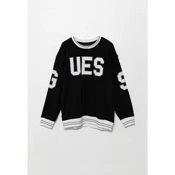 Chlapecká mikina Dětská bavlněná mikina Guess černá barva, s aplikací, L5GQ04 KA6R4 L5GQ04.KA6R4.PPYA 99X, vel. 166-175