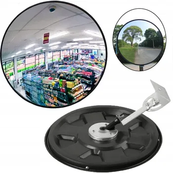 Zrcadlo NEROZBITNÉ ZRCADLO SILNIČNÍ SKLADOVÉ ZRCADLO 30 CM SFÉRICKÉ