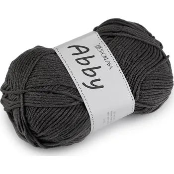 Příze Pletací příze Abby 100 g šedá 1 ks