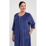 Dámské domácí šaty s tříčtvrtečním rukávem Vienetta Secret Alex modrá 1XL