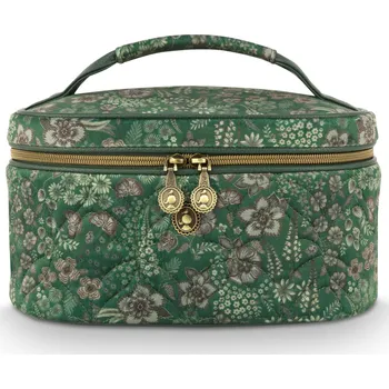Kosmetická taška PIP Studio Kosmetický kufřík Cleo Daisy Dreams zelená 26 x 16 x 16 cm 51.274.286