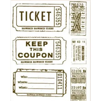 Dětské razítko Gelová razítka - Jízdenky