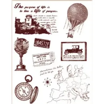 Dětské razítko Gelová razítka - Cestování - mapa,balon,globus,...