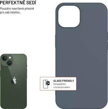 Pouzdro na mobilní telefon TPU gelový kryt FIXED ReStory pro Apple iPhone 13, modrý