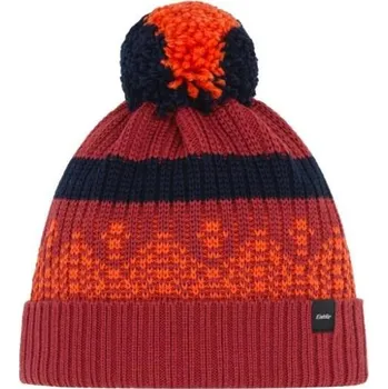 Čepice Eisbär Norrak Pompon MÜ-crimson sky-d.orange-nacht