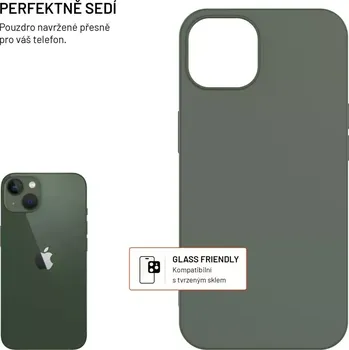 Telefonní příslušenství TPU gelový kryt FIXED ReStory pro Apple iPhone 13, zelený