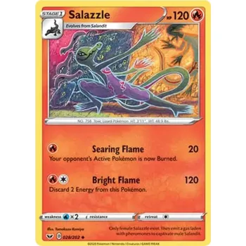 Sběratelská karetní hra Salazzle 028/202 - Sword & Shield Typ karty: Non-Holo