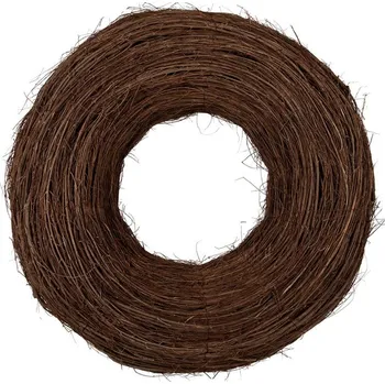 Věnec Přírodní hnědý proutěný jilmový věnec Elm XL - Ø 80*22 cm
