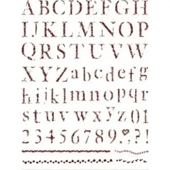 Dětské razítko Gelová razítka- Abeceda, čísla, bordury