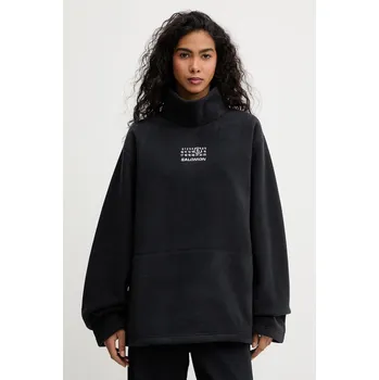 Dámská mikina Fleecová mikina MM6 Maison Margiela x Salomon dámská, černá barva, hladká, S52NH0035.M20140.899 99X, vel. XS