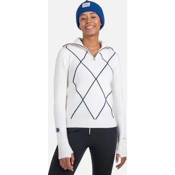 Dámský svetr Rossignol W JCC 1/2 ZIP-WHITE-svetr - 00M