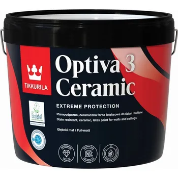 barva na zeď Tikkurila Barva latexová Optiva Ceramic Super Matt 3 báze A 2,7l